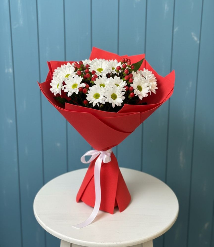 Букет цветов из: Хризантемы в Смирновке