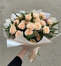 Букет Кремовые розы Латте в Смирновке