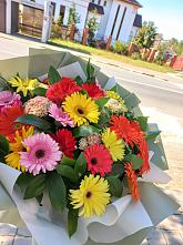 Букет цветов из:  Герберы #REPLACE_PRED# Смирновке