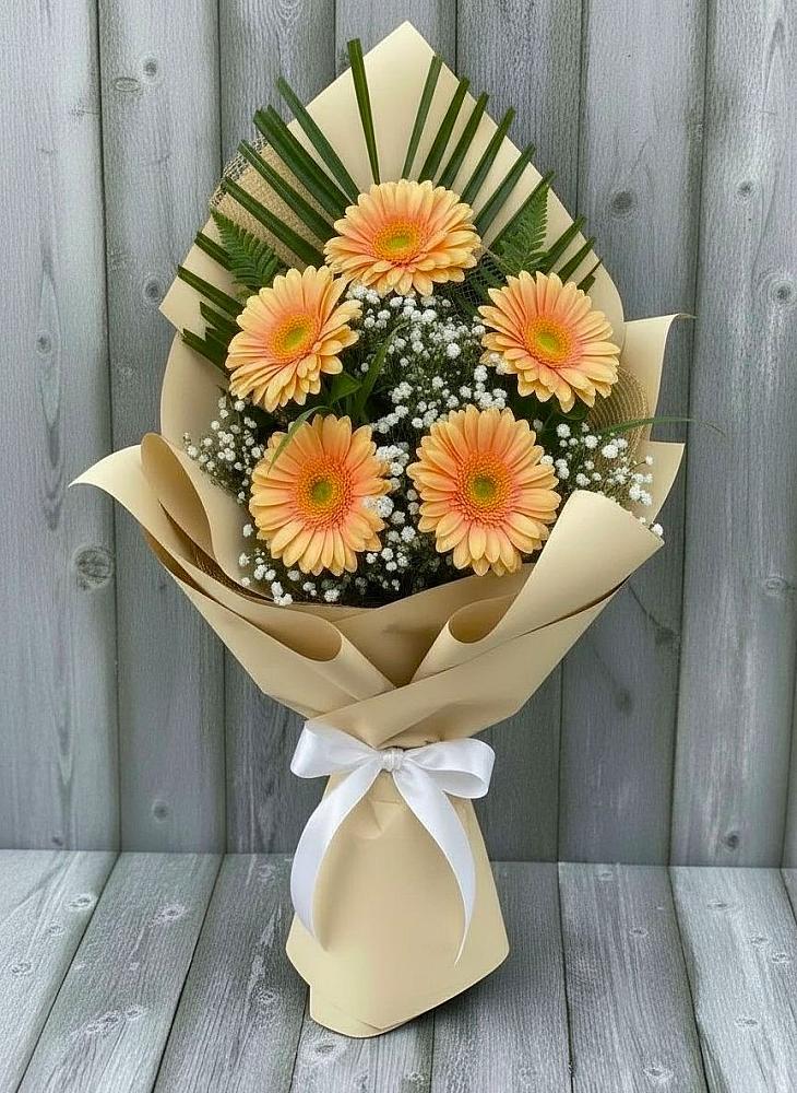 Букет цветов из: Герберы в Смирновке
