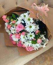 Букет цветов из:  Розы и Хризантемы в Смирновке