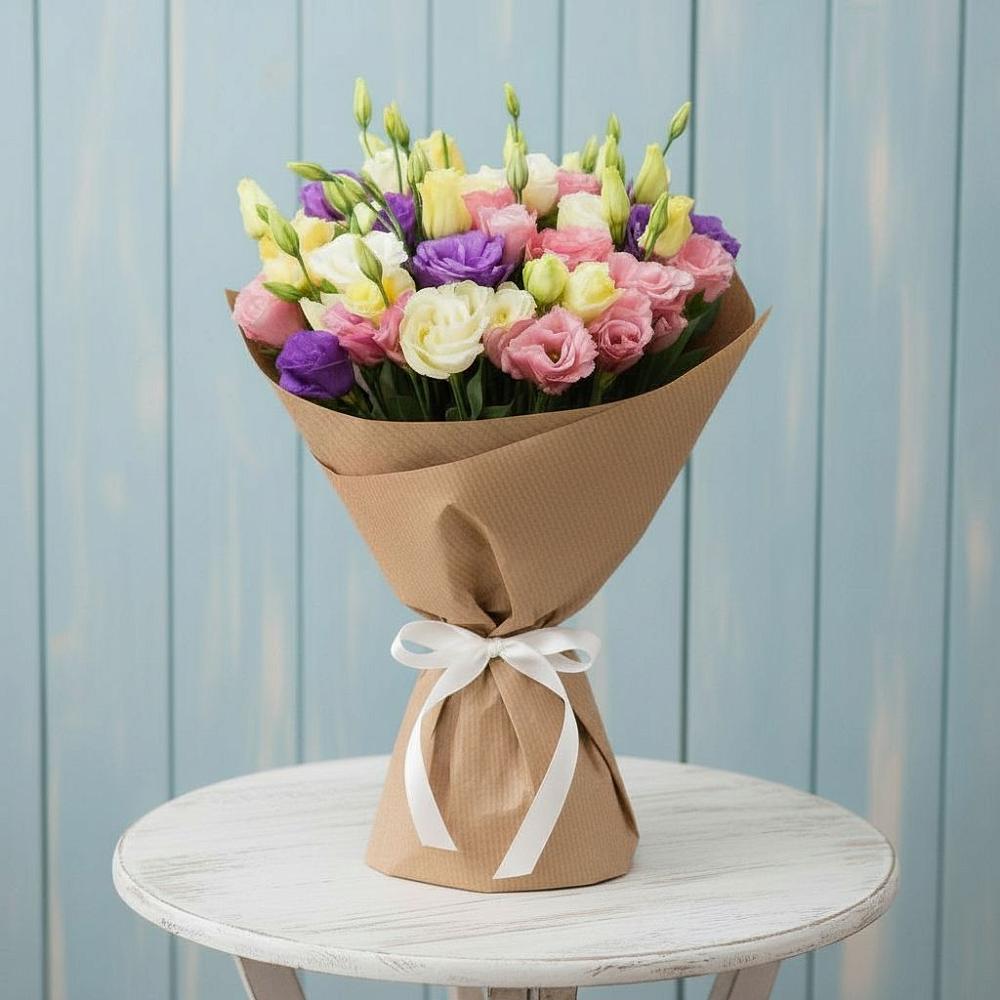 Букет цветов из: Лизиантусы в Смирновке