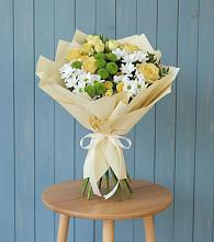 Букет цветов из:  Хризантемы и Розы #REPLACE_PRED# Смирновке