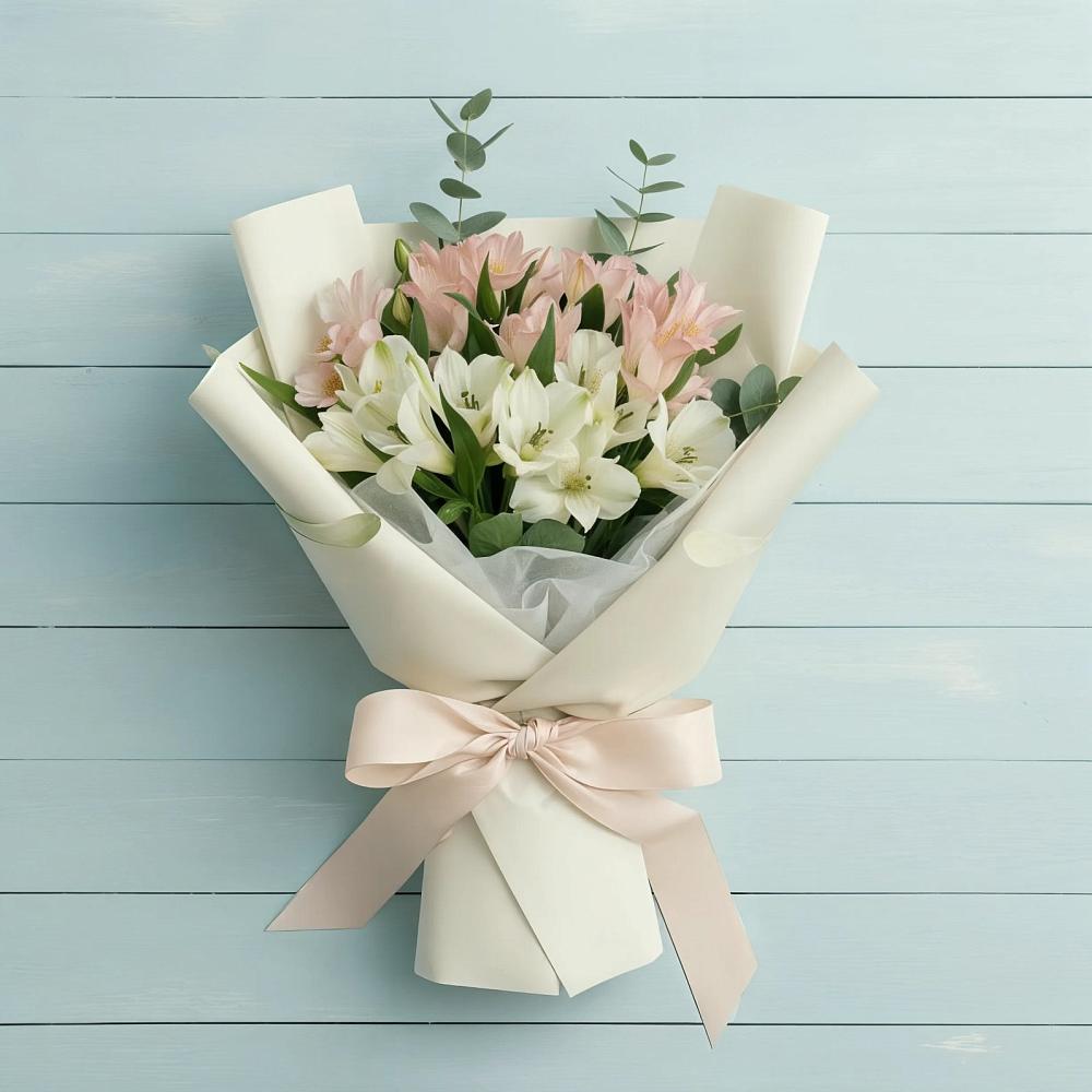 Букет цветов из: Альстромерии в Смирновке