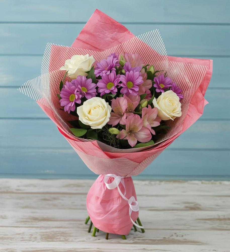 Букет цветов из: Герберы в Смирновке