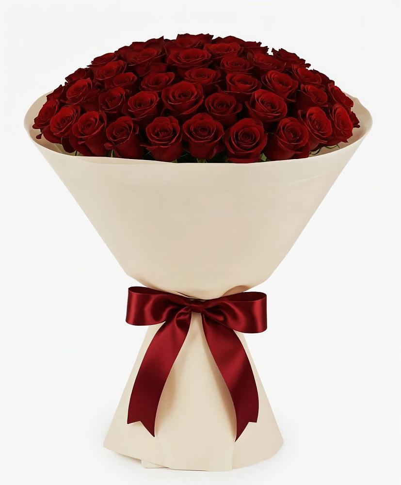 Букет 101 Бордовая роза Блэк Бакарра в Смирновке