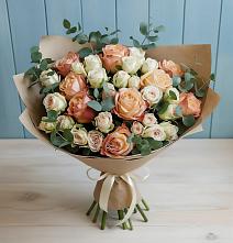 Букет цветов из:  Альстромерии и Розы в Смирновке