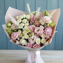 Букет цветов из:  Альстромерии и Розы в Смирновке