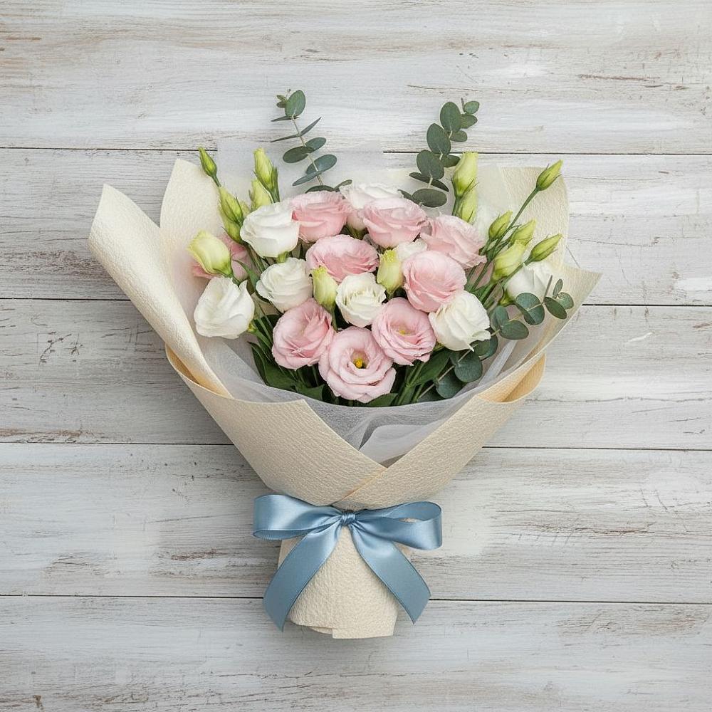 Букет цветов из: Лизиантусы в Смирновке